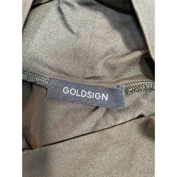 Goldsign 'Zora' Green Long Sleeve Turtleneck Top Size M - Picture 4 of 5